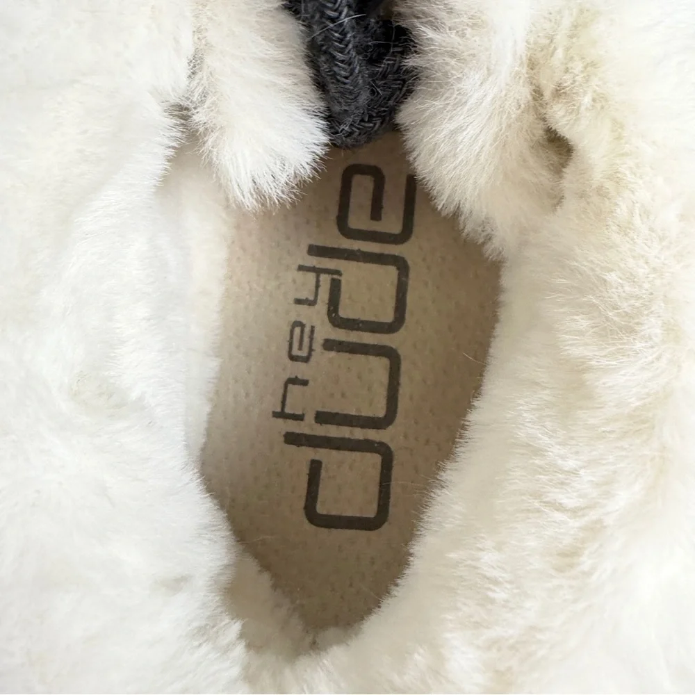 Hey Dude Britt Youth Y3 - L4 EU 35 Navy Pink Tie Dye Boho Boot Faux Fur‎